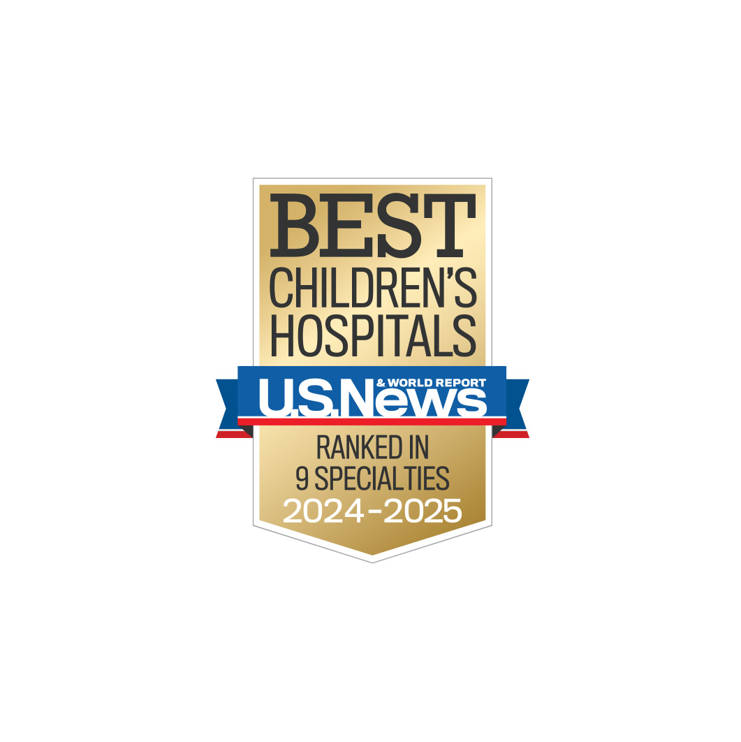 U.S. News & World Report Best Children's Hospitals 2024-25 badge