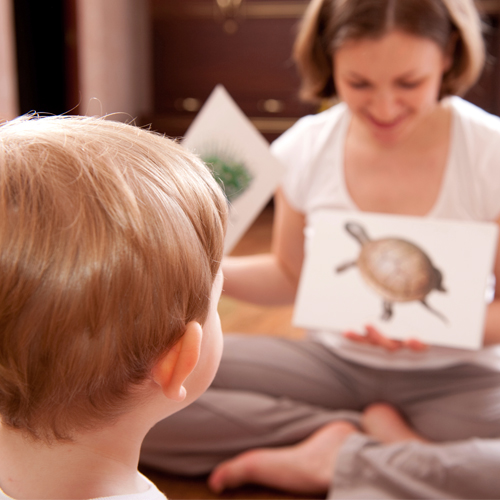 Ways to help two-year-olds learn sounds, words and reading skills.