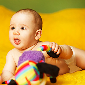 Oral language activities for babies 6 to 11 months.