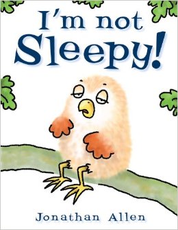 Read-along recommendations for the toddler nighttime book "I'm Not Sleepy!"
