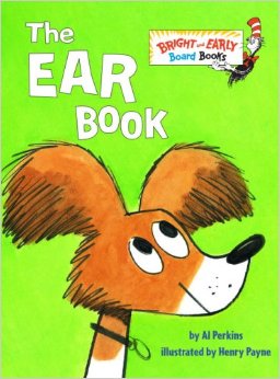 Early reading guides for baby books like "The Ear Book"